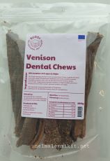 Venison Dental Chew 100g, purutikku peura