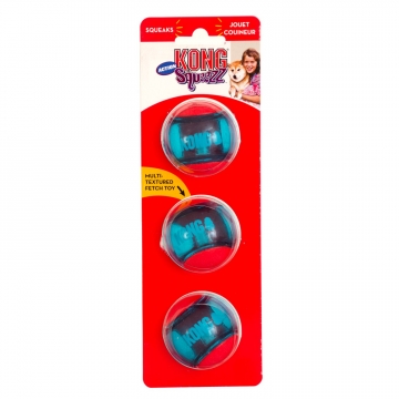 KONG Lelu Squeezz Action Ball 3p Monivärinen 5 cm