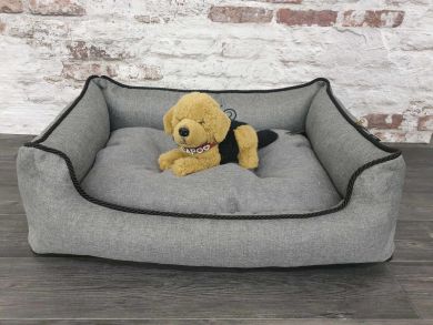 CAZO Soft Bed Royal Line Grey 75 × 60cm (L1001C)