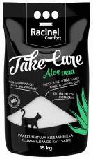 Racinel Comfort Take Care Aloe Vera kissanhiekka 15 kg NOUTOTUOTE 