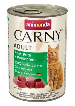 Animonda Carny Adult nauta, kalkkuna, kani 400g