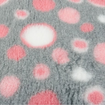 Foxy Fur -makuualusta, Pinkki kupla, liukuesteellä, Koko : 100 x 75 cm  