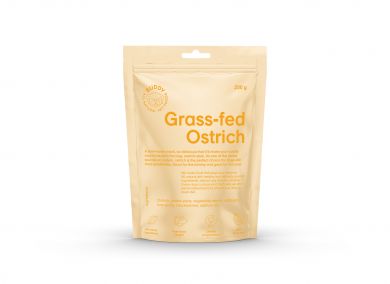 Semi-moist Snack Ostrich with Blackberries 200 g, puolikostea strutsi makupala