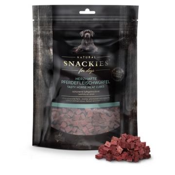 Natural Snackies Ilmakuivatut hevosenlihakuutiot 170 g 