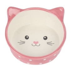 Polka Cat Bowl pinkki kissannaama 300ml