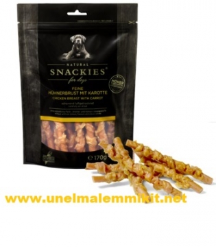 Natural Snackies Ilmakuivatut kanarintafileet + porkkana 180 g