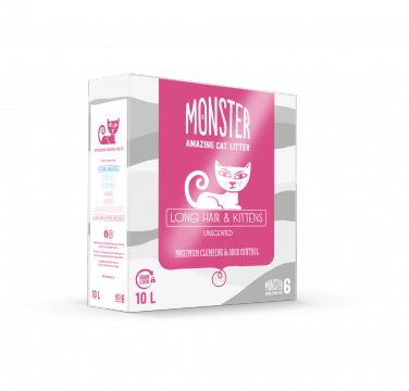 Monster Longhair/kitten 10 l unscented 