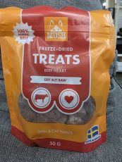 Mush treats 79361 pakastekuivattu naudan sydän 50 g 