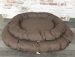 CAZO Oval Bed - brown 75 × 100 × 15cm