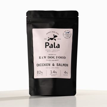 Pala Raw Dog Food recipe 2.) Kana & Lohi - kaiken ikäisille koirille 100 g 