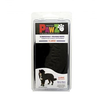 Pawz Dog Boots Black Xl
