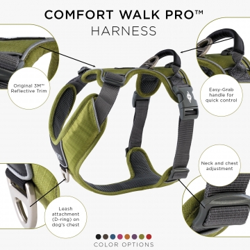 Dog Copenhagen Comfort Walk Pro™ Harness hunting green