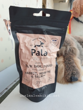 Pala Raw Dog Food recipe 4. kani, silli & lohi kaiken ikäisille koirille 100 g 