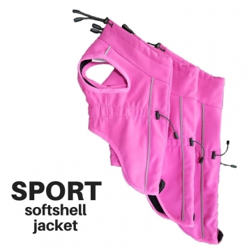 Sport Softshell koirantakki pinkki