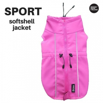 Sport Softshell koirantakki pinkki