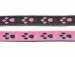 Tassukuviotalutin musta-pinkki, leveys 1 cm