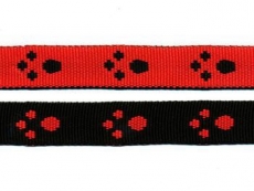 Tassukuviotalutin musta-punainen, leveys 1 cm