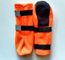 Fleecetossut oranssit 2 pl