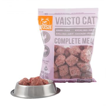 50212 Mush Vaisto Cat vaaleanpunainen Kana-Sika 800 g